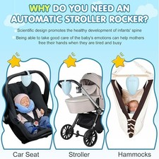 Baby Stroller Rocker with 11 Soothing Sounds  Cry Sensor   Rechargeable