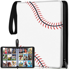 9-Pocket Baseball Card Binder for 900 Trading Cards with Sleeves