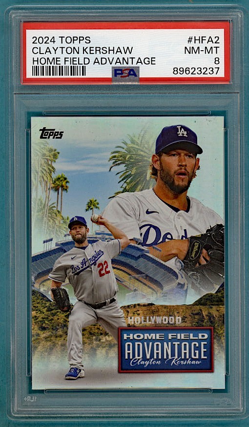 2024 Topps Clayton Kershaw Home Field Advantage #HFA2 PSA 8! Dodgers!