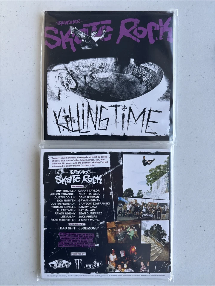 Thrasher Skate rock DVD + 7” Vinyl Of Bad Shit & LSDemons 2011 - Imagem 2 de 4