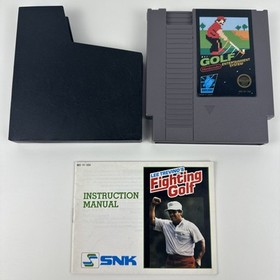 NES Lee Trevino's Fighting Golf & Nintendo Golf w/ Manuals - Tested & Cleaned