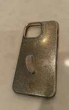 Loopy Case 15 Pro max Gold Glitter Case