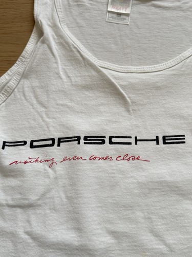 Vintage Porsche Tank Top - Nothing Even Comes Close - White Size XL Hanes Heavy - Picture 4 of 9