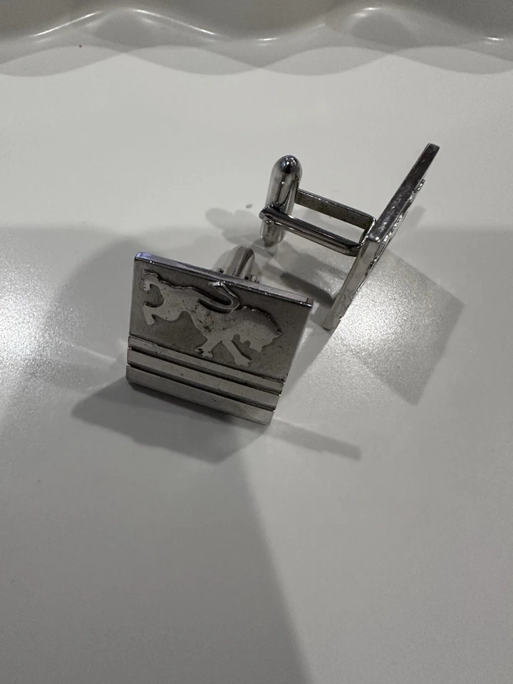 Juego de gemelos SWANK Silvertone Lion Foto 4 de 4