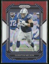 2022 Panini Prizm Red White and Blue Quenton Nelson #124 Indianapolis Colts