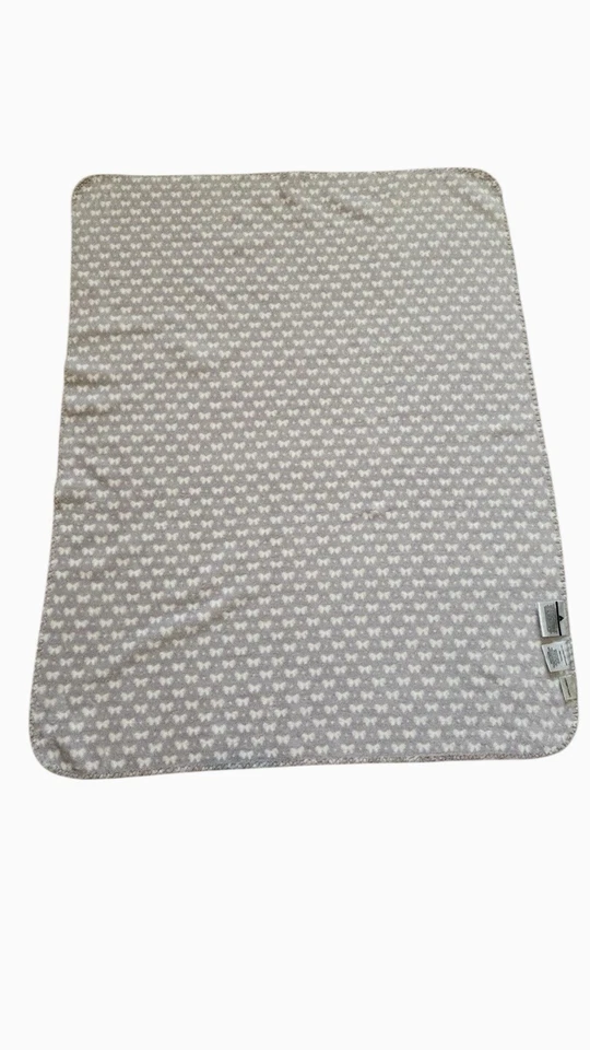 Laura Ashley 紫色婴儿毯玫瑰蝴蝶结和毛绒兔子礼物套装 Lovey 育婴 — 第 3/4 张图片