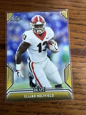 2019 Leaf Draft Gold Football - #29 - Elijah Holyfield - Georgia Bulldogs