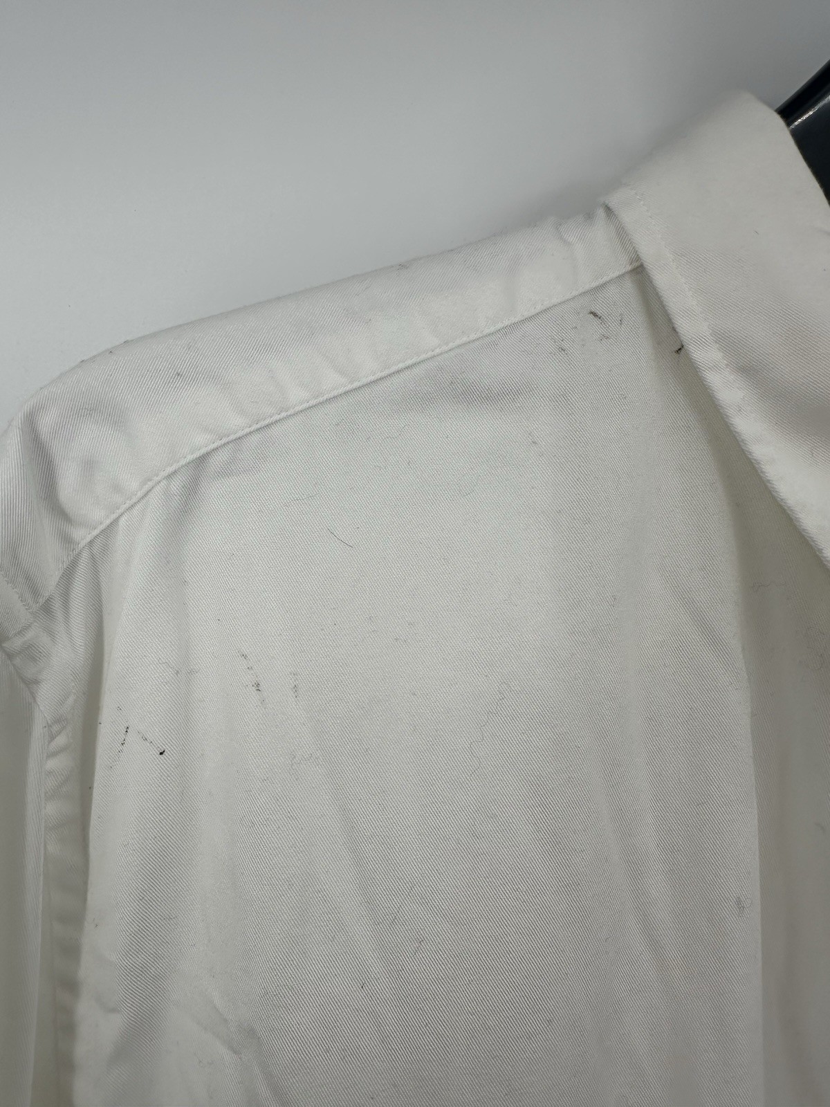 Mens Belstaff Pitch Twill Shirt White Medium - 5809-1-I image 5
