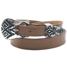 Vintage Nocona Style G352 Womens Western Belt Sz 28 Genuine Leather USA