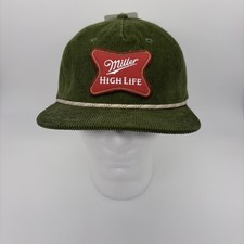 Miller High Life Beer Logo Patch Green Cordur...