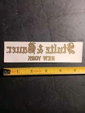 Stultz  Bauer New York - Piano Fallboard Decal / Sticker