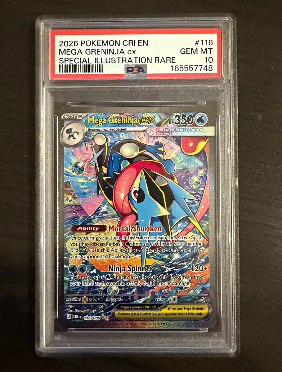 Mega Greninja Ex 116/086 Me04: Chaos Rising for sale | eBay