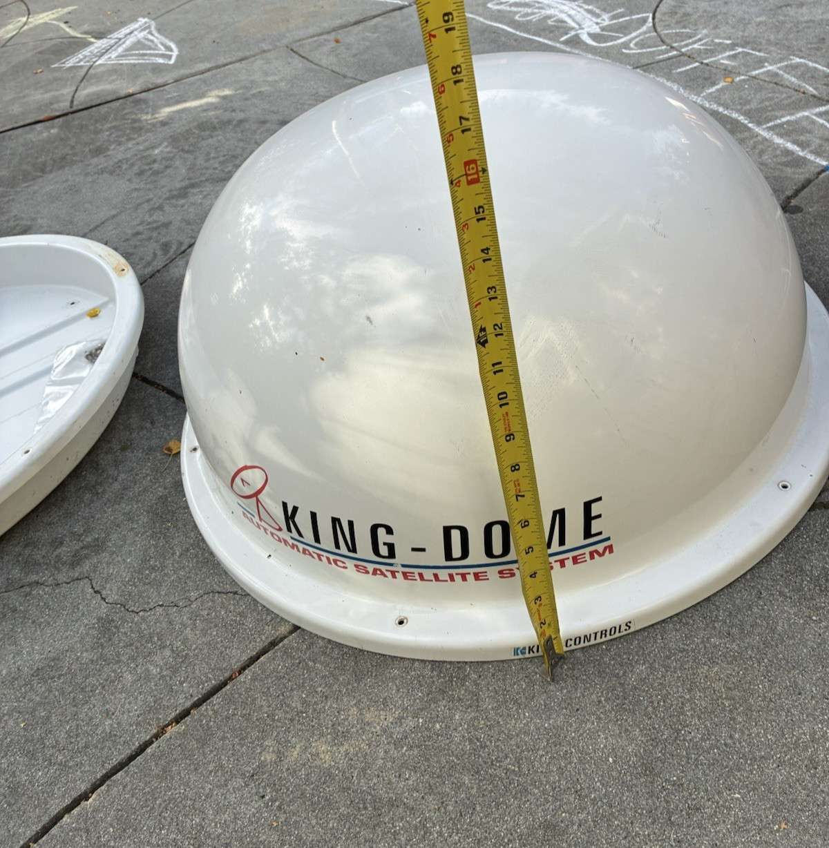 Vintage King Controls  Dome RV Satellite Dish / Dome  Just the Dome apr 27" diam