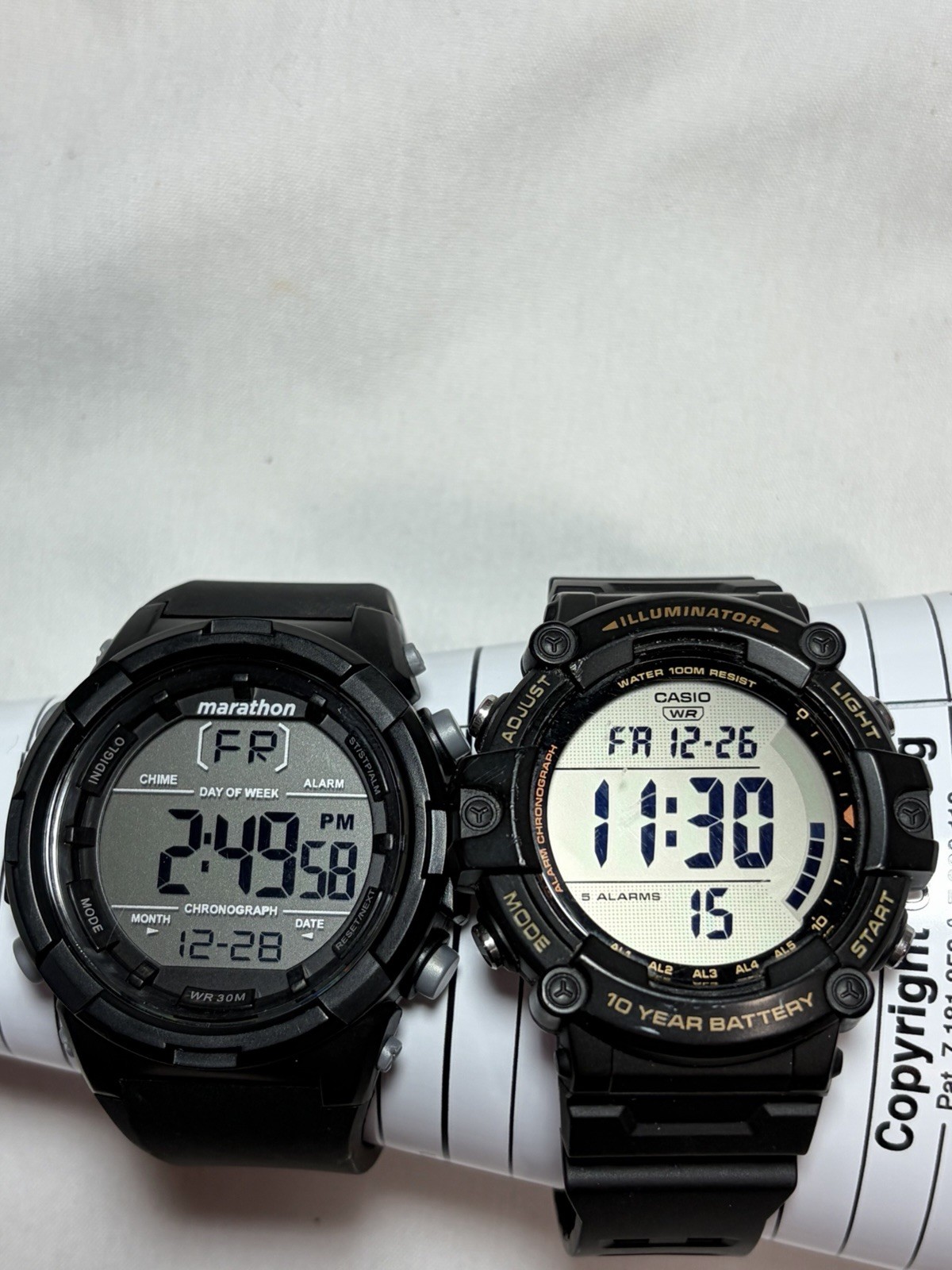 + Watches Illuminator Indiglo Lot AE-1500WH Casio Marathon Timex 2 Digital - vintagewatches.pk