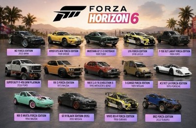 Forza Horizon 6-Unlock All Cars / $999,999,999 / Max Super Wheel Spins! Xbox-PC