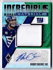 2024 Phoenix Bobby Okereke Incredible Inked Materials Green /25 Giants