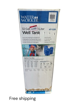 #ad WaterWorker HT 32B Vertical Pressure Well Tank 32 Gallon Capacity Blue Free Sh $339.00