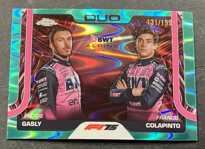 /199 Aqua RayWave Pierre Gasly Franco Colapinto #171 2025 Topps Chrome Formula 1