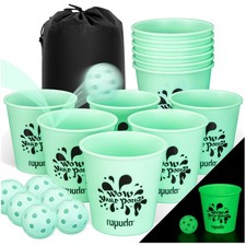 Glow in the Dark Yard Pong Set - Green