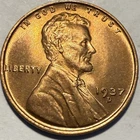 1937 D Lincoln Wheat Cent BU RD #1951
