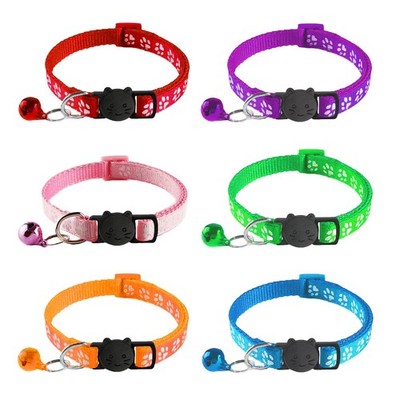 zulinlong 6 Pack Breakaway Cat Collar with Bells, 7.5-12.5in, Multi-colored