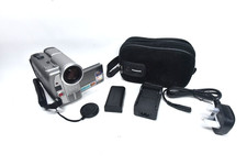 Canon MV200 videocamera miniDV portatile argento, custodia, caricatore ecc. Perfettamente Funzionante 
