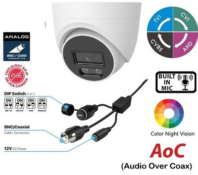 5MP Full-color Security Camera Starlight Eyeball Buil-in MIC(CVI Mode Only)
