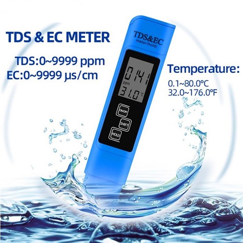 3 In1 Portable Handheld Digital PH Meter/LCD TDS EC Water Purity PPM Tester Pen