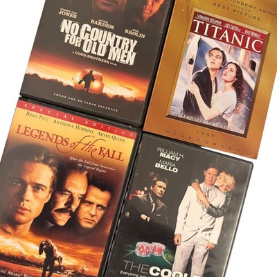 Drama DVD Lot of 4 Titanic No Country Old Men Legends Fall Oscar Movies