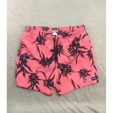Rip Curl Laydays Lifestyle Boardshorts Men Large Coral Palm Tree Swim Trunks