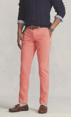 POLO RALPH LAUREN Orange Stretch Classic Fit Chino Pants NEW 32x32