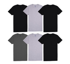 Fruit of the Loom Men's Eversoft Pocket T-Shirt Undershirts, 6-Pack, Size S