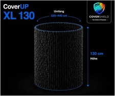 M&ouml;bel-Schutzcover 1,5 cm stark, dehnbar, black Covershield CoverUp XL130 Premium