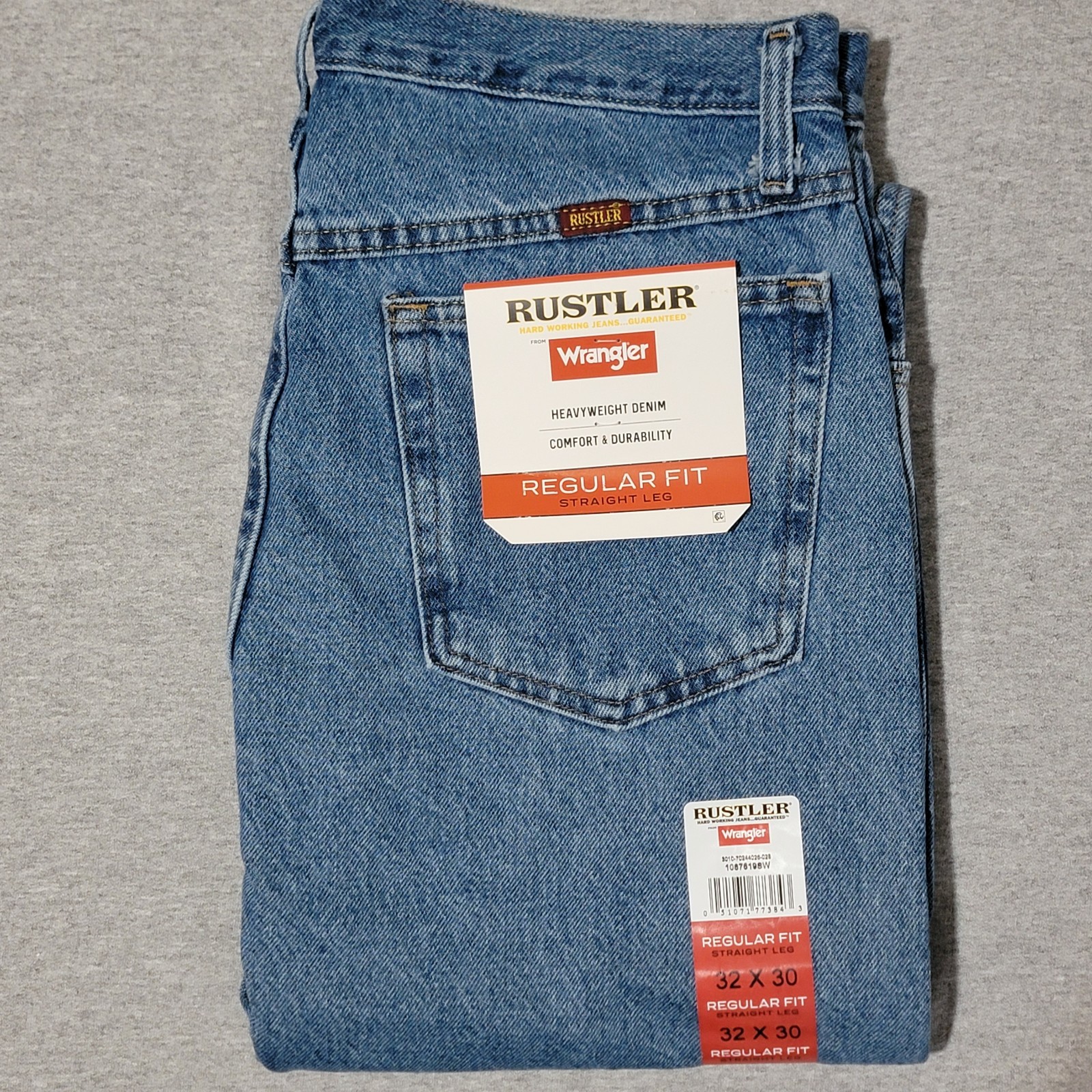 Rustler From Wrangler Jeans Men's 32x30 Regular Fit Straight Leg