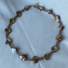 Muschel Collier Hochwertige Halskette Perlen Und Perlmutt 