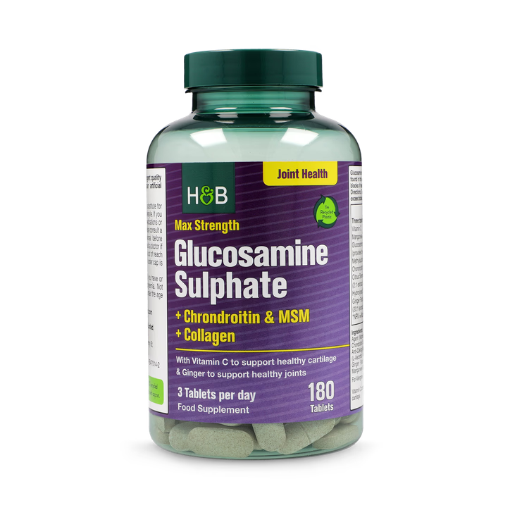 Holland & Barrett Max Strength Glucosamine & Chondroitin 180 Tablets