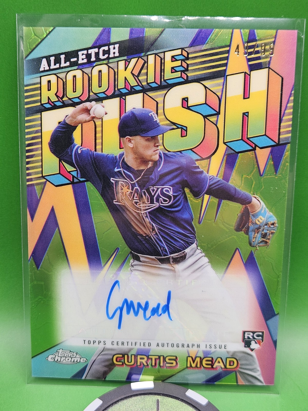 2024 Topps Chrome All-Etch Rookie Rush Curtis Mead Auto /99