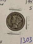 1943 Mercury Dime SILVER (1303)
