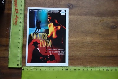 Alte Filmplakatkarte Kino Film NACKTER TANGO Mathilda May Vincent D'Onofrio