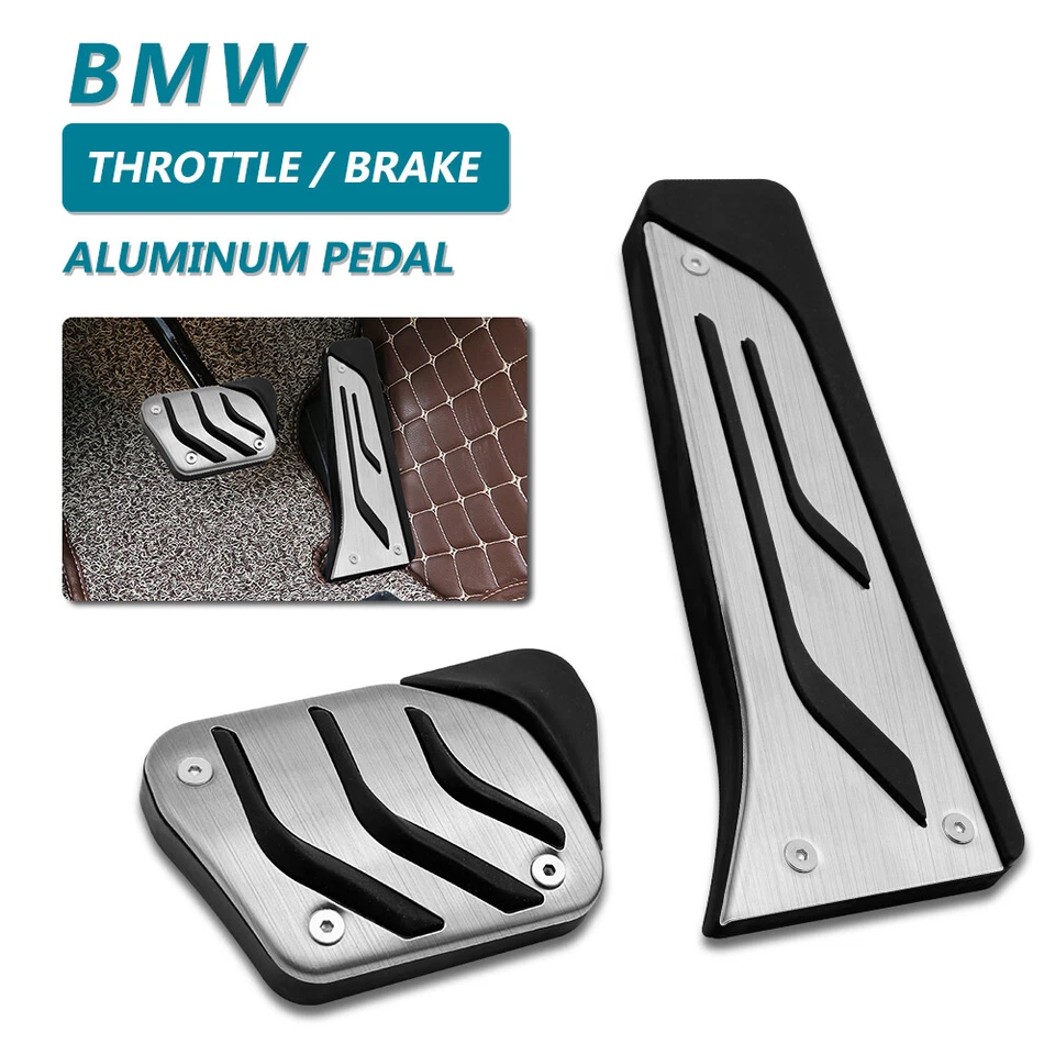 For BMW E81 E82 E90 F20 F31 Gas Brake Pedal Cover Anti Slip Foot Pedals 2PCS Foto 3 de 4