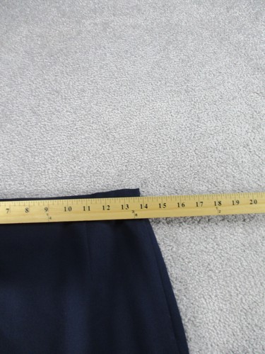 Pendleton Skirt Womens 2 Petite Navy Blue Virgin Wool Midi * - Picture 6 of 10