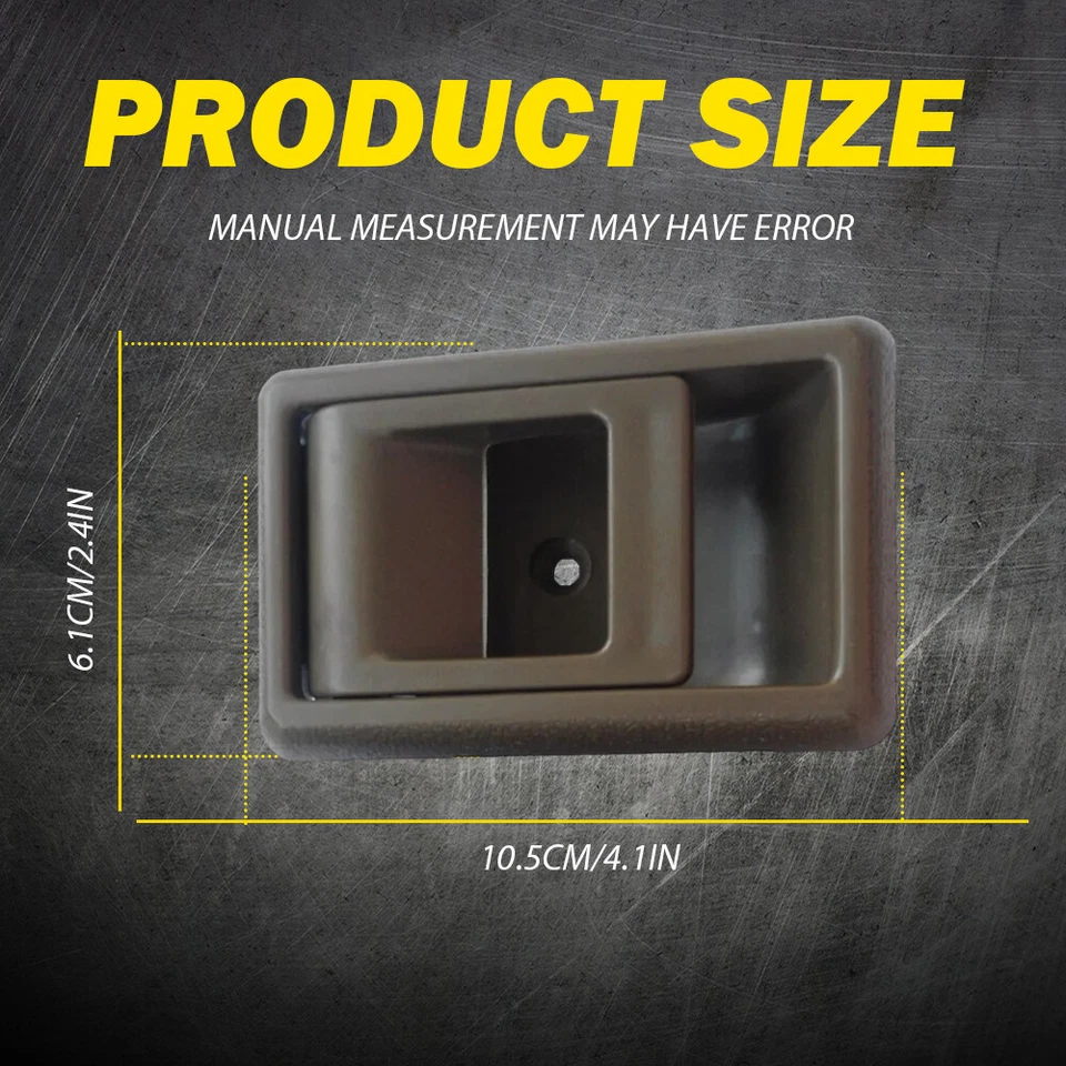 Manija de puerta interior de plástico imprimado para camioneta Toyota Tacoma 89-95 95-2000 Foto 4 de 4