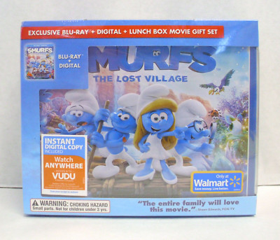 Smurfs The Lost Village Exclusive Blu-Ray + Digital + Lunch Box Movie Gift Set