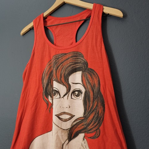 Camiseta sin mangas Hot Topic Disney La Sirenita Ariel roja talla grande para niños - Imagen 2 de 7