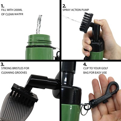 Golf Club Water Jet Cleaning Brushpress Type Automatic Water Dispensing Club
