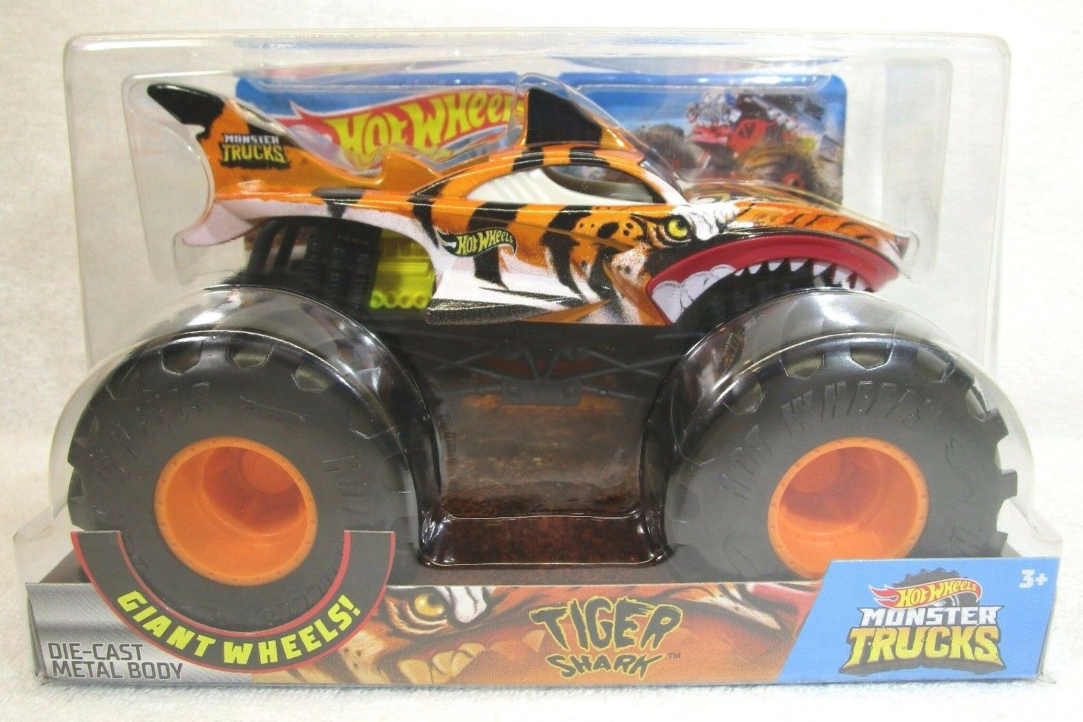 Hot Wheels Monster Trucks Tiger Shark, 1:24 Scale die cast