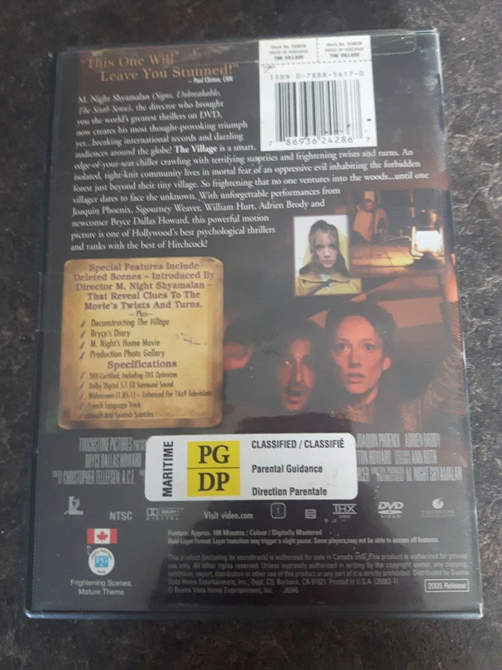 Película DVD The Village 2005 pantalla ancha buen estado Foto 2 de 2