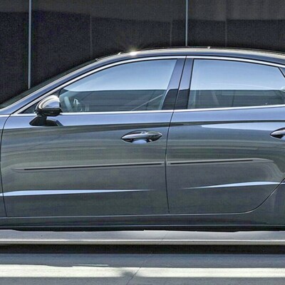 For: Hyundai Sonata 2020-2026 Painted Moldings w/Black or Red Inserts #CI7-SON20