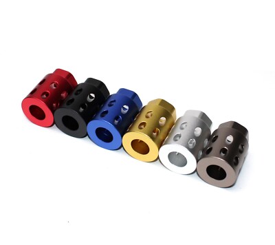 Aluminum Short Muzzle Brake 9/16x24 RH TPI Fit .40Cal - Color Ver