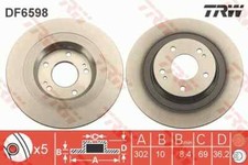 2x New Brake Disc for MITSUBISHI:ECLIPSE CROSS,OUTLANDER III,OUTLANDER SPORT,
